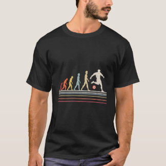 Funny Soccer Evolution of Man Sport Retro T-shirt
