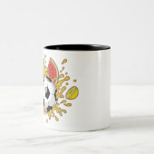 Funny Soccer Fruit Splash Coffee Mug (Centre)