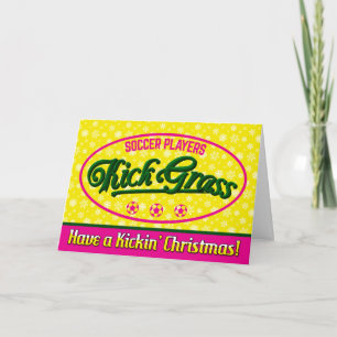 Funny Soccer Kaart Holiday Kaart