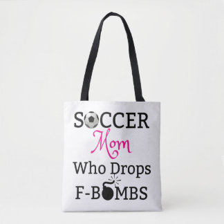 Funny Soccer Mam die F-Bombs laat vallen Draagtas