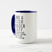 Funny Soccer Manager Mok (Voorkant links)