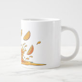 Funny Soccer Orange Splash Coffee Mug (Droite)
