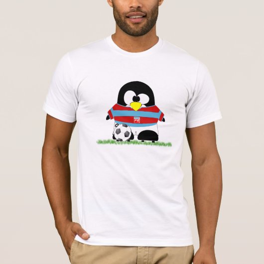 Funny Soccer Penguin T-shirt (Voorkant)