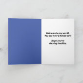 Funny Social Distancing House Chat - Carte de copi (Intérieur)