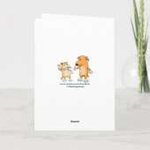 Funny Social Distancing Manatee and Shark Kaart (Achterkant)