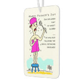 Funny Social Distancing Vaderdag Luchtverfrisser (Links)