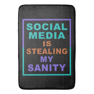 Funny "Social Media" badmatten
