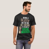 Funny Social Work Student Masters Degree Graduatio T-shirt (Voorkant volledig)