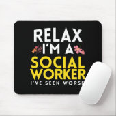 Funny Social Work Worker Gift Muismat (Met muis)