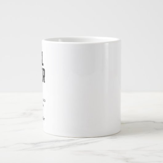 Funny Social Worker Dictionary Definition Coffee Extra Grote Beker (Voorkant)