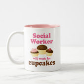 Funny Social Worker Tweekleurige Koffiemok (Links)