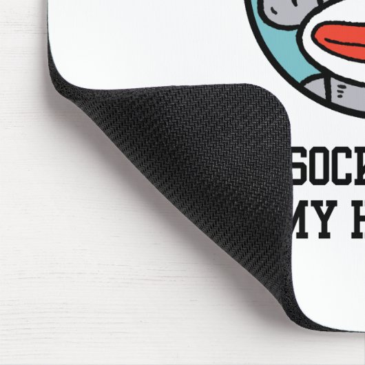 Funny Sock Monkey Muismat (Hoek)