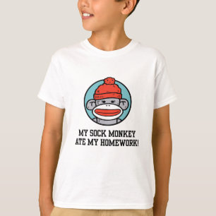 Funny Sock Monkey T-shirt