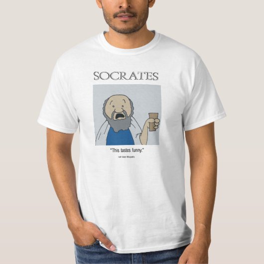 Funny Socrates - White Shirt (Voorkant)