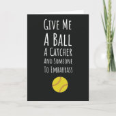 Funny Softball Pitcher Cartes Joueur Sports Filles (Devant)