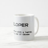 Funny Software Developer Definition Gift Koffiemok (Voorkant rechts)