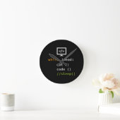 Funny Software Developer Programmer Gift Ronde Klok (Huis)