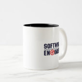 Funny Software Engineer Humor Engineering Major Tweekleurige Koffiemok (Voorkant rechts)