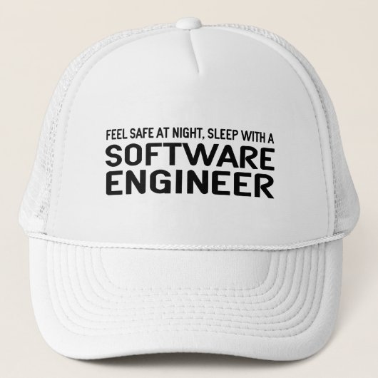 Funny Software Engineer Trucker Pet (Voorkant)