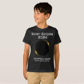 Funny Solar Eclipse Skipping Work Science T-shirt (Voorkant volledig)