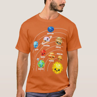 Funny Solar System Planets Science Space Planet Un T-shirt
