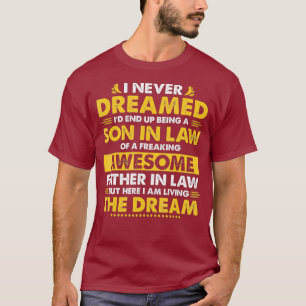 Funny Son in Law Birthday Gift van Geweldige in T-shirt