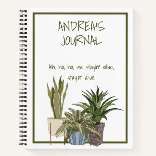 Funny Song Lyric Plant Theme Journal Notitieboek