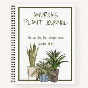 Funny Song Lyric Plant Theme Journal Notitieboek