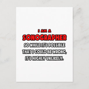 Funny Sonographer ... Zeer onwaarschijnlijk Briefkaart
