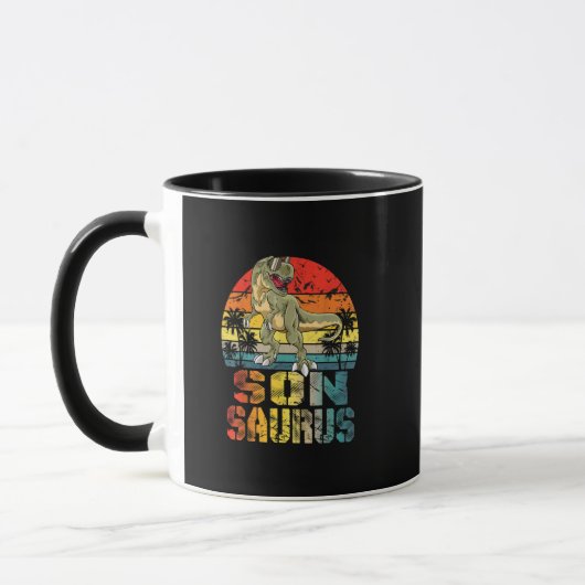 Funny Sonsaurus T Rex Dinosaur Family Matching Mok (Links)