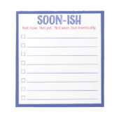 Funny Soon Ling om het Notitieblok van de lijst te (Voorkant)