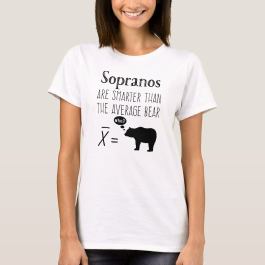 Funny Soprano T-shirt - Gemiddeld Beer (Voorkant)