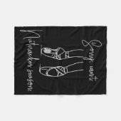 Funny Sorry Can't Nutcracker Season Ballet Girl Ch Fleece Deken (Voorkant (Horizontaal))