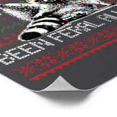 Funny Sorry Santa I've Been Feral All Year Ugly Ch Poster (Hoek)