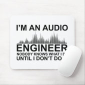Funny Sound Engineer saying Audio Engineering Muismat (Met muis)