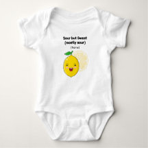 Funny "Sour but Sweet" Lemon Baby Shirt