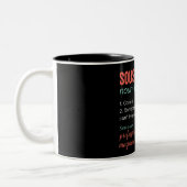 Funny Sous Chef Definition Tweekleurige Koffiemok (Links)
