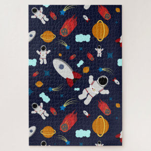 Funny Space and Cosmonauts Legpuzzel