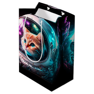 Funny Space Cat Astronaut Kat Galaxy Universe Medium Cadeauzakje