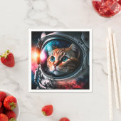 Funny Space Cat Astronaut Kat Galaxy Universe Servet (Insitu)