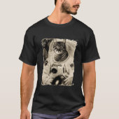 Funny Space Cat -Catronaut- T-shirt (Voorkant)