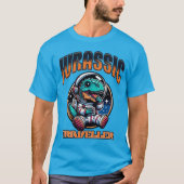 Funny Space Dinosaur Alien Astronaut T-Shirt (Devant)