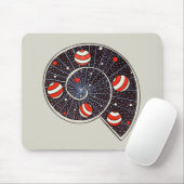 Funny Space Galaxy Planets Starry Sky Muismat (Met muis)