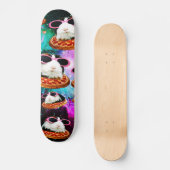Funny space guinea skateboard (Voorkant)
