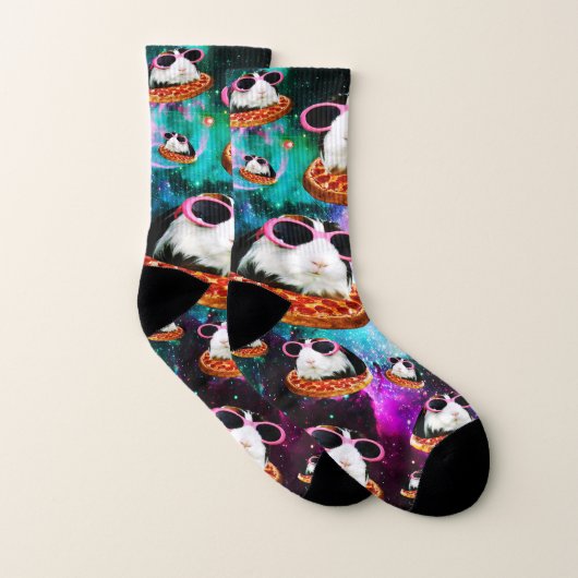 Funny space guinea sokken (Paar)
