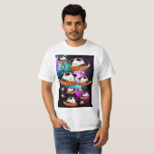 Funny space guinea t-shirt (Voorkant volledig)