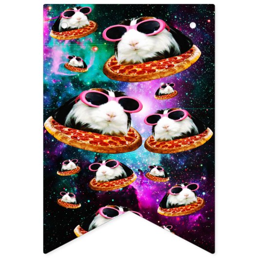 Funny space guinea vlaggetjes (Eerste vlag)