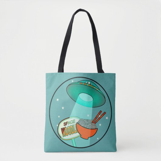 Funny Space Noodles Canvas tas (Voorkant)