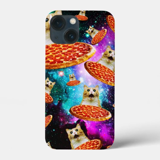 Funny Space pizzakat Case-Mate iPhone Case (Achterkant)
