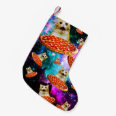 Funny Space pizzakat Kleine Kerstsok (Voorkant (Hangend))